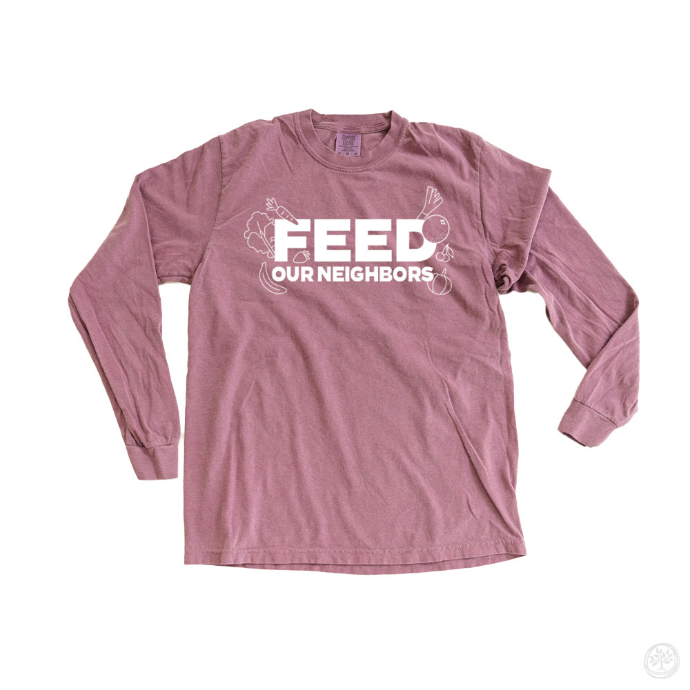 Coal Creek Feed Our Neighbors Comfort Colors Long Sleeve CauseTee