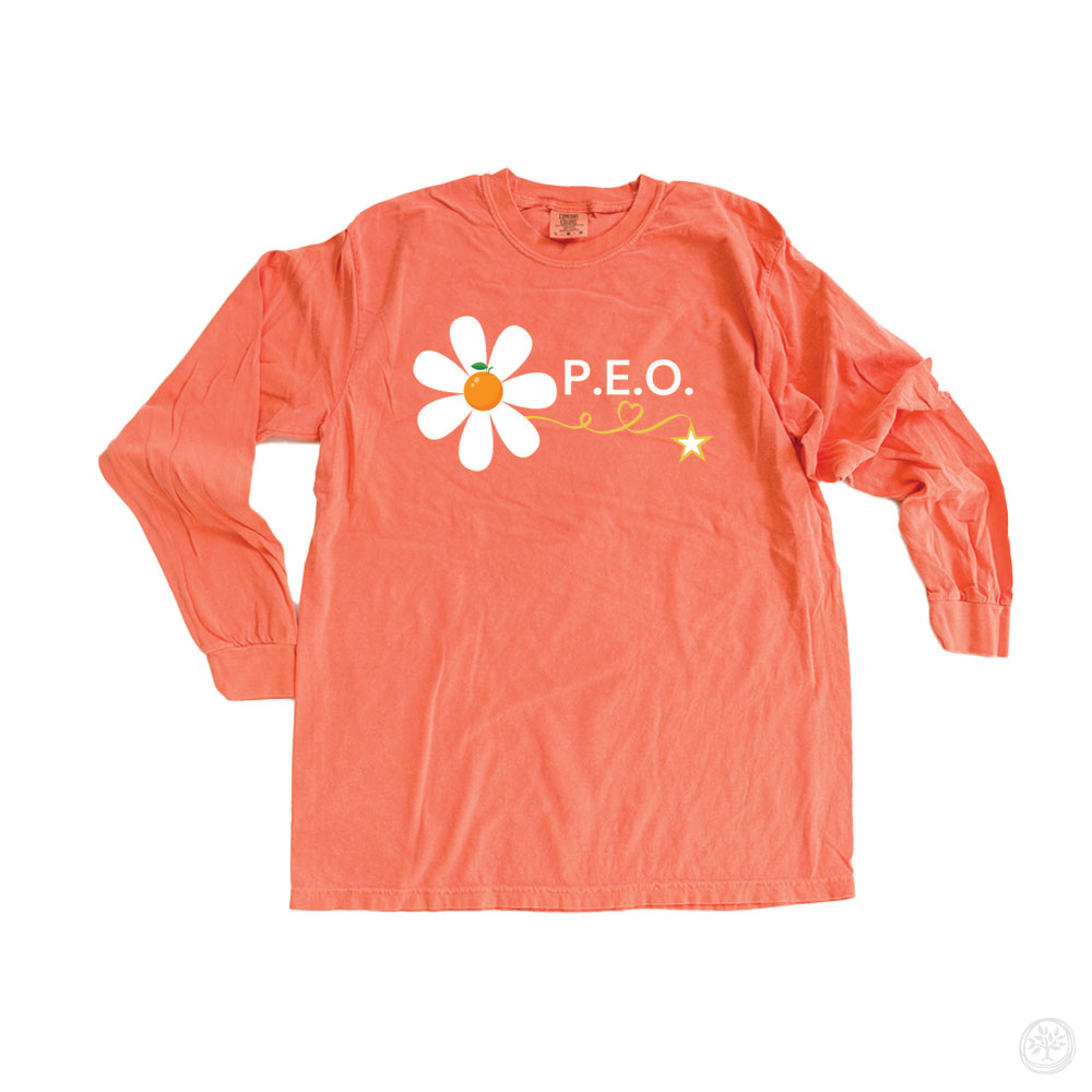 Chapter VP/CA, P.E.O. Comfort Color Long Sleeve CauseTees