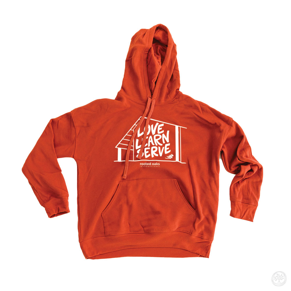 Love, Learn, & Serve with Rooted Oaks Int. Super Soft Hoodie