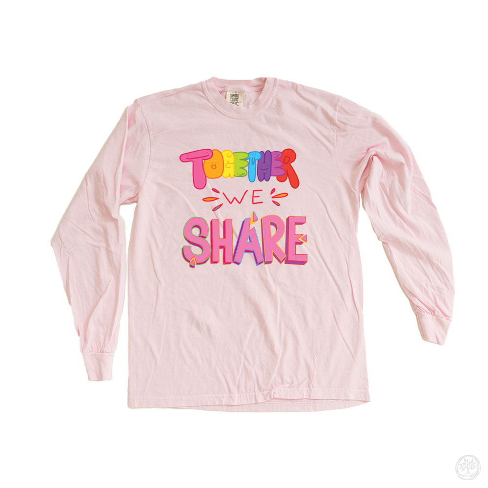 Together We Share Comfort Colors L/S CauseTees
