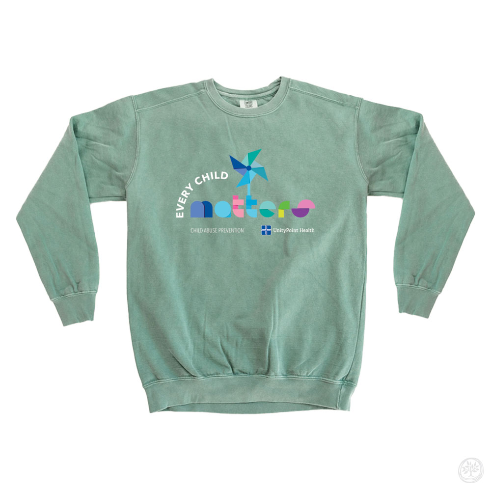 Every Child Matters – UnityPoint CR Comfort Colors Crew Sweatshirts